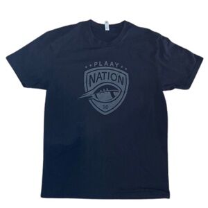 PLAAY NATION SD Football Black Short Sleeve Tee